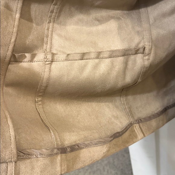 Chico's Suede Fringe Vest Sz 2 - Picture 5 of 11